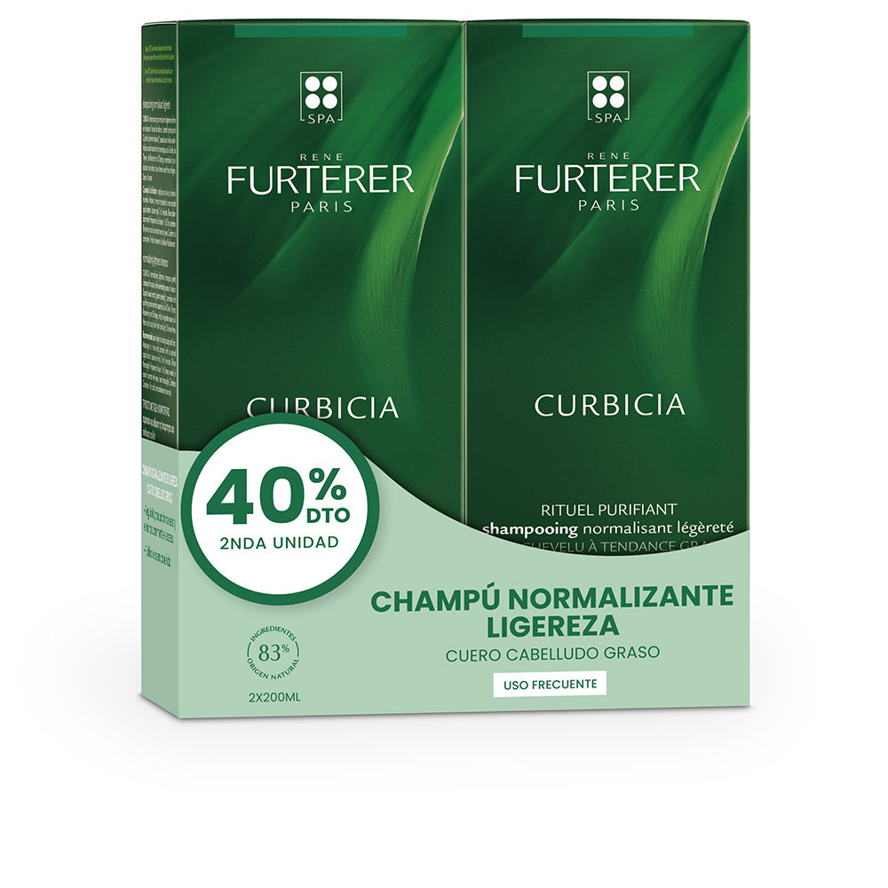 Очищающий шампунь Curbicia Champú Purificante Duo Rene Furterer, 2 x 150 мл