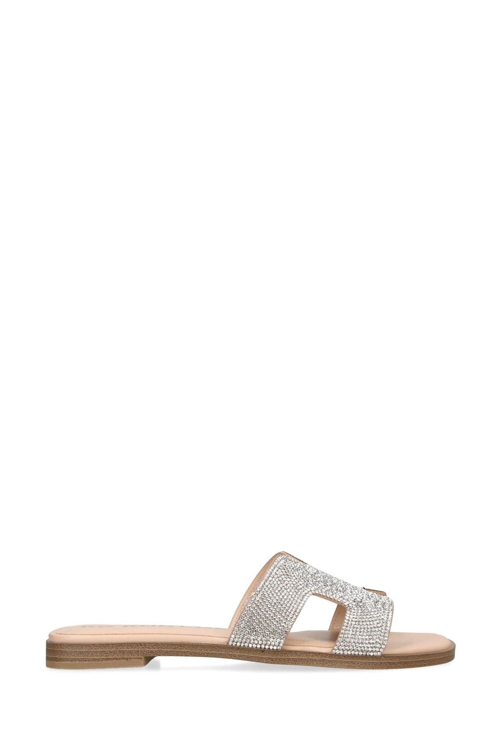 

Босоножки с серебристым хромом и узором цвета ворона Kg Kurt Geiger, серебряный
