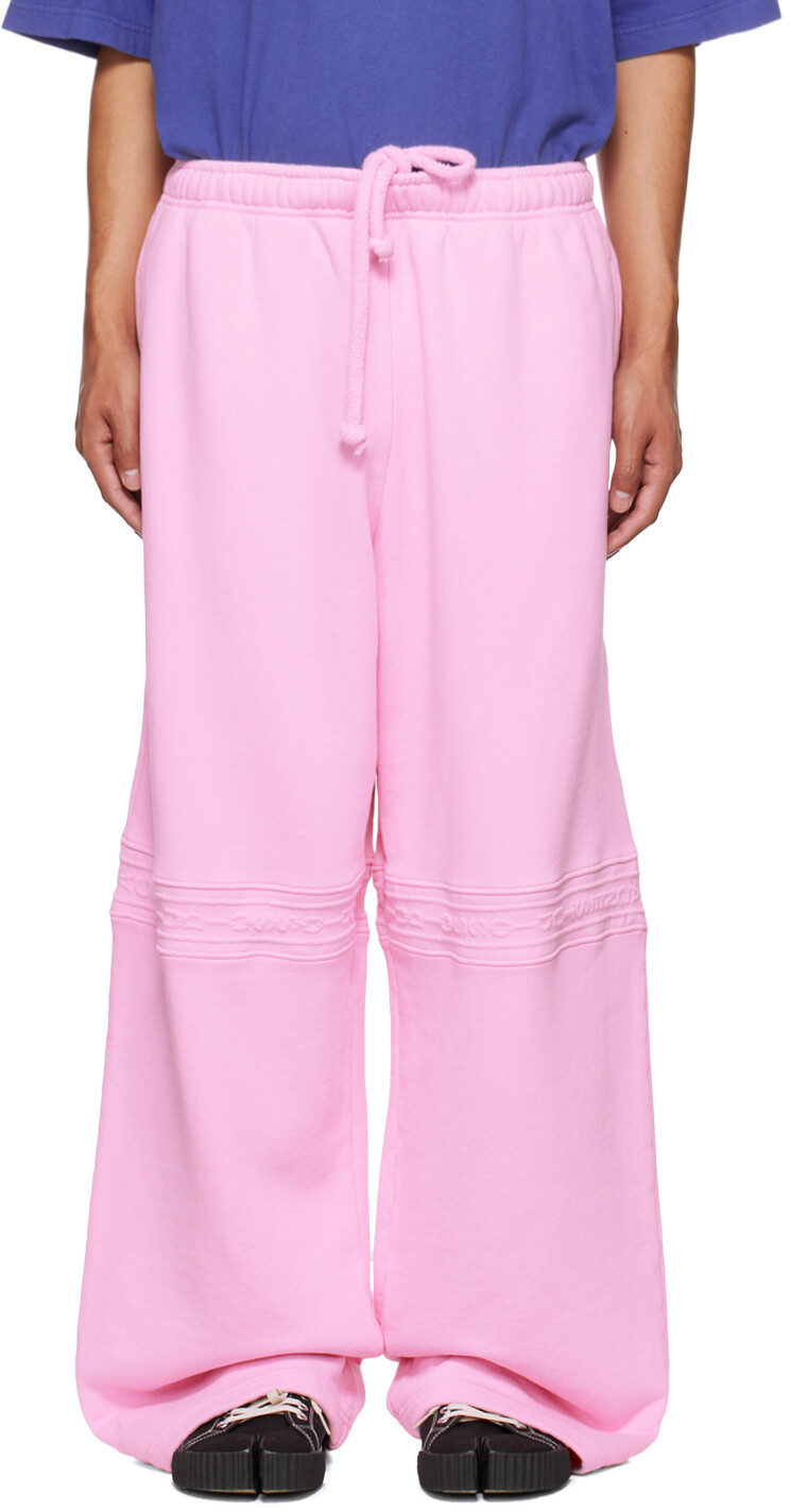

Розовые брюки для отдыха с тиснением Acne Studios