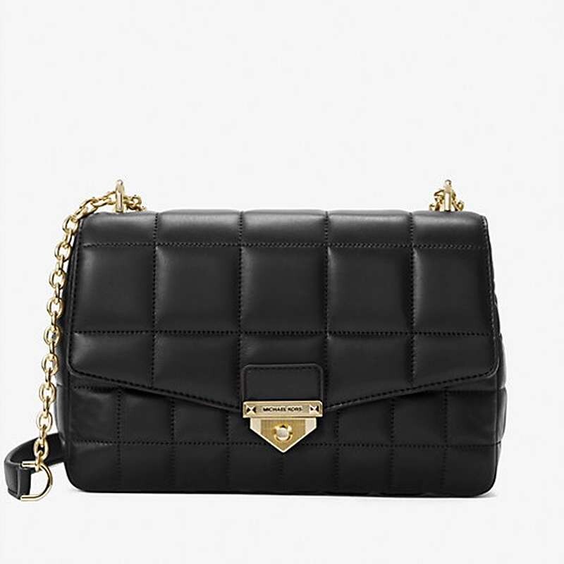 

Сумка Michael Michael Kors SoHo Extra-Large Quilted Leather Shoulder, черный