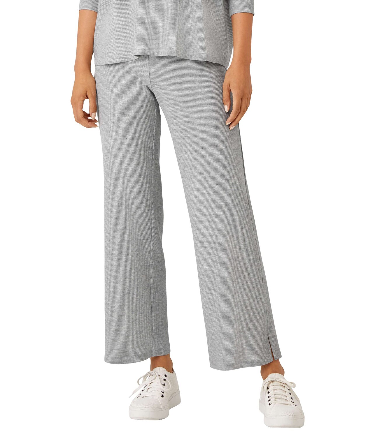 

Брюки Eileen Fisher, Straight Ankle Pants in Cozy Tencel Cotton Waffle