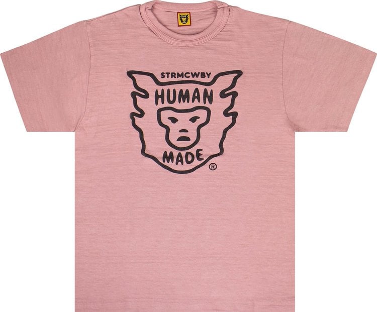 Футболка Human Made Face Logo Short-Sleeve T-Shirt 'Pink', розовый - фото