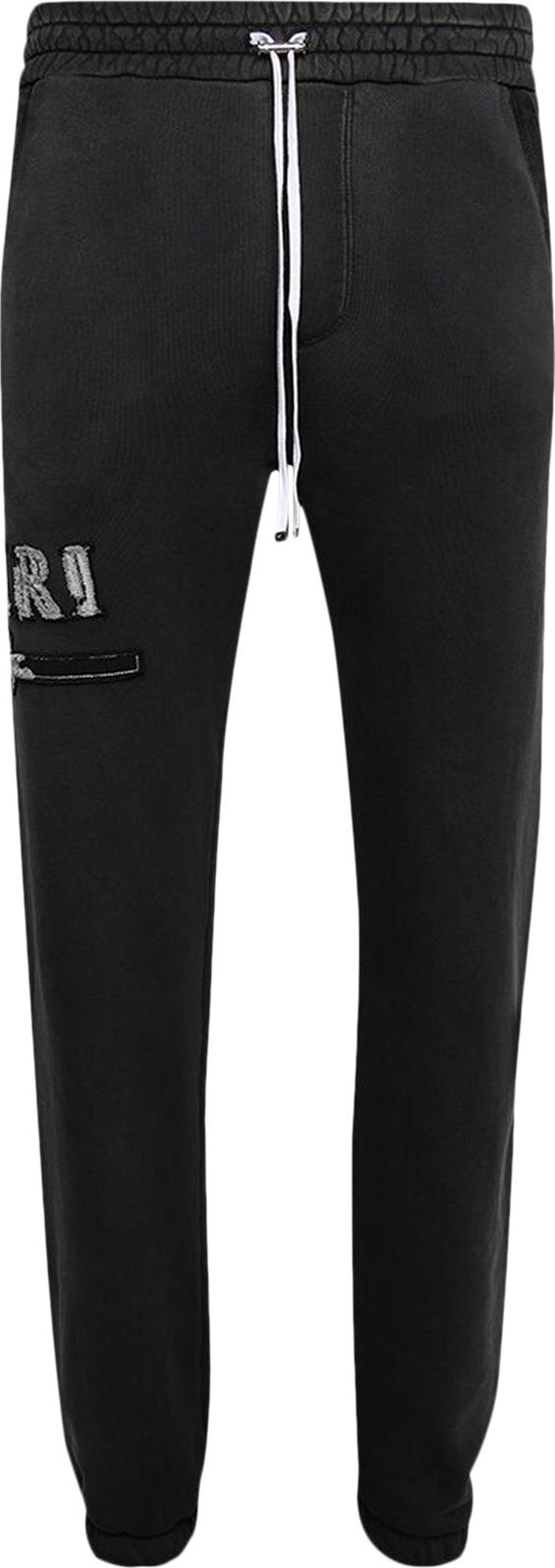 Спортивные брюки Amiri MA Bar Appliqué Sweatpant Black, черный спортивные брюки burberry shark appliqué sweatpants black черный