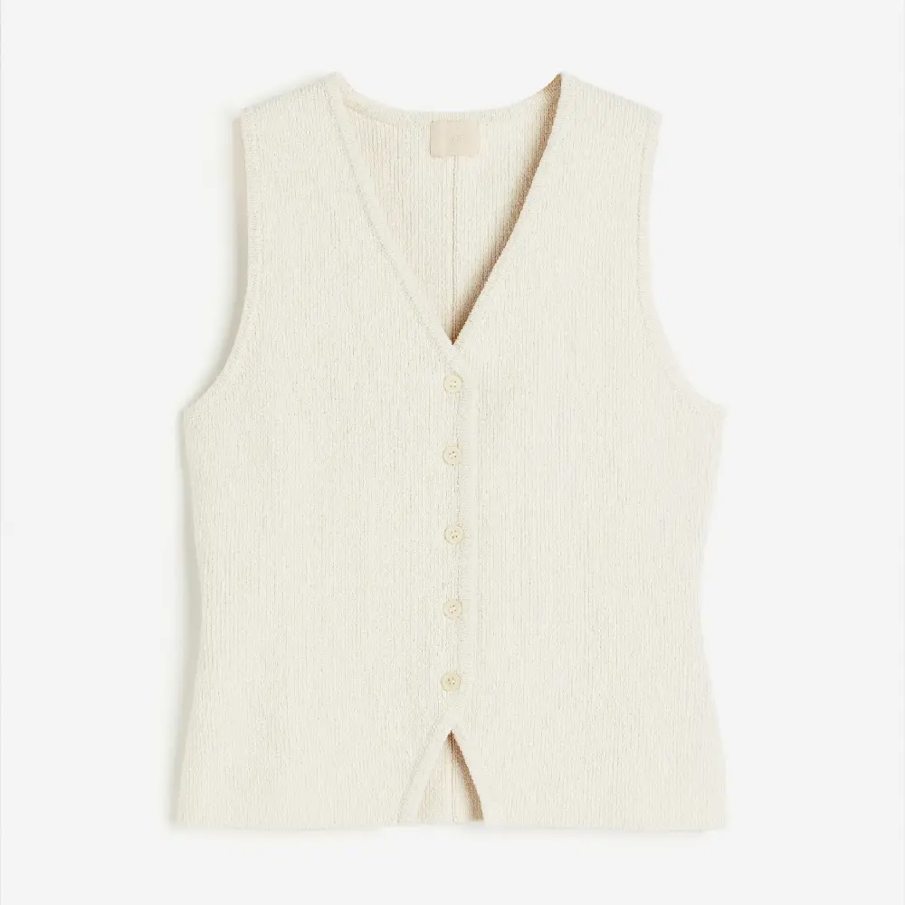 

Жилет H&M Knit, кремовый