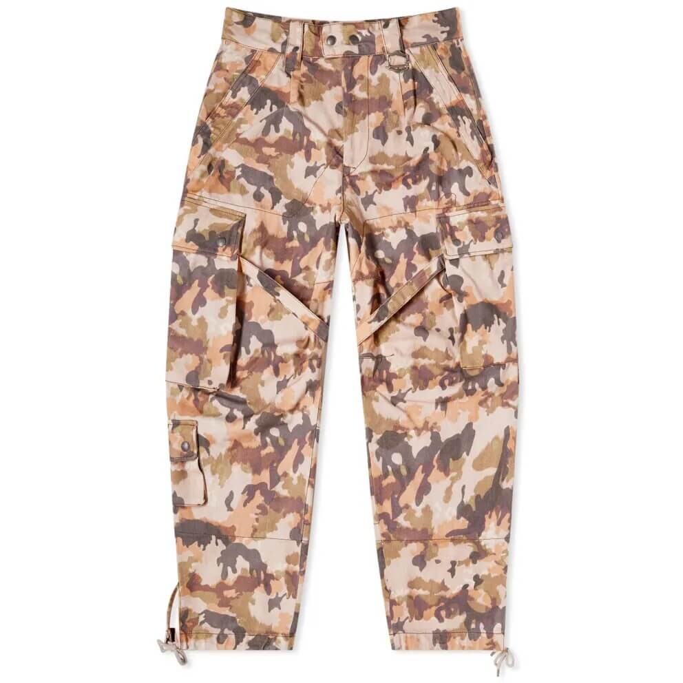

Брюки Isabel Marant Printed Cargo, мультиколор, Коричневый