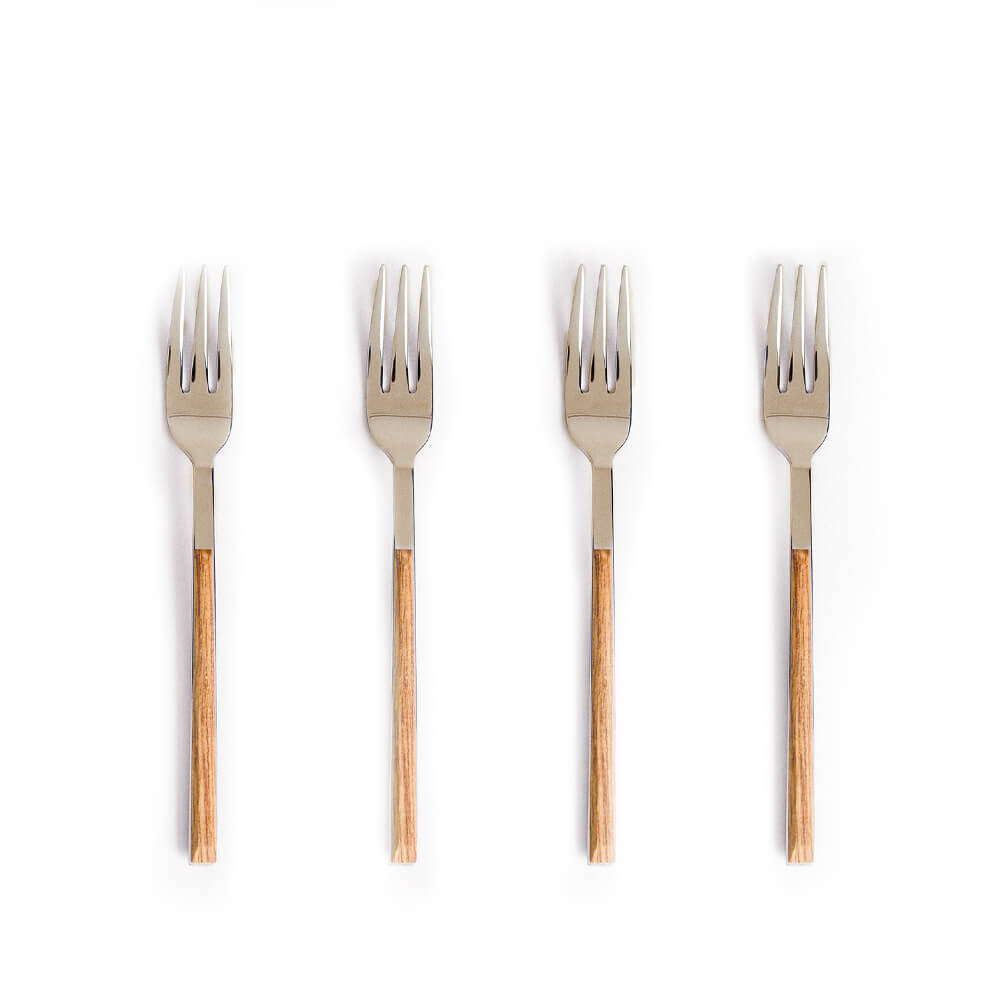 

Набор вилок для завтрака Zara Home Wood-effect Handle, 4 предмета