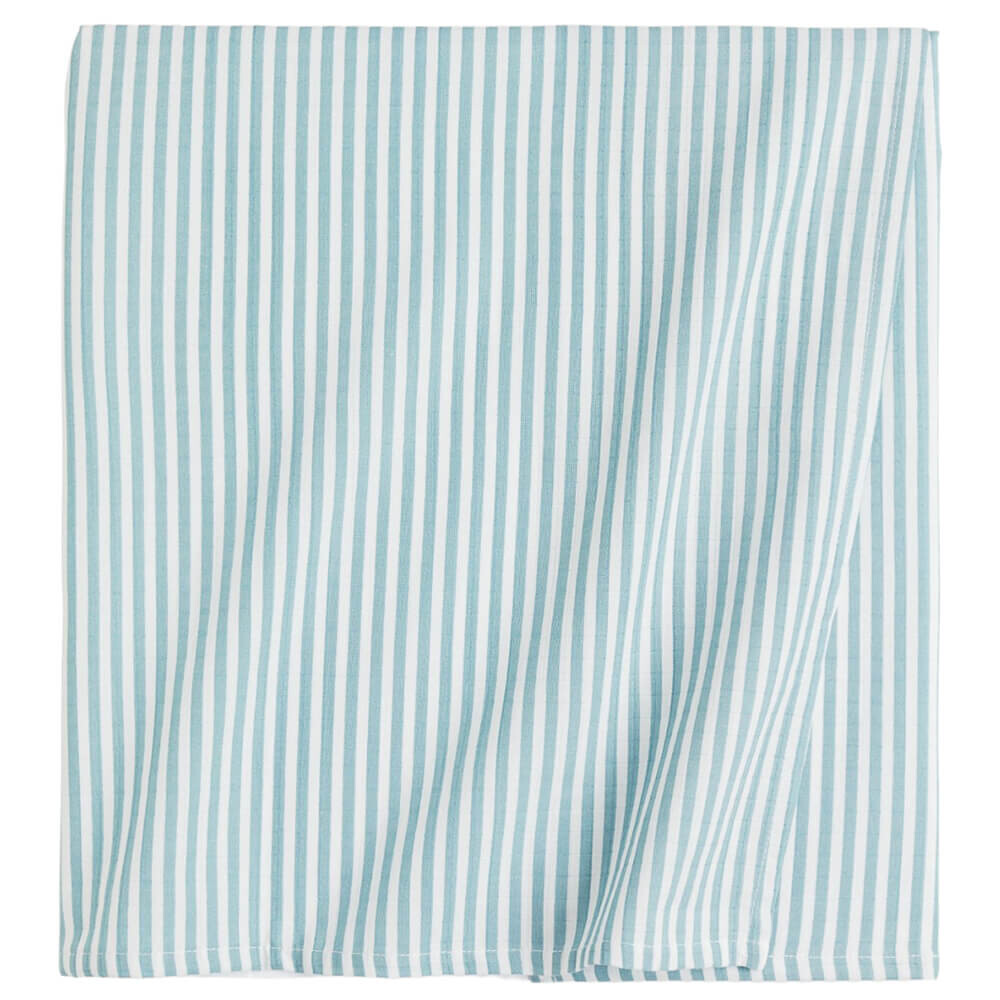 

Детское одеяло H&M Home Striped Cotton Muslin Comfort, светло-бирюзовый/белый