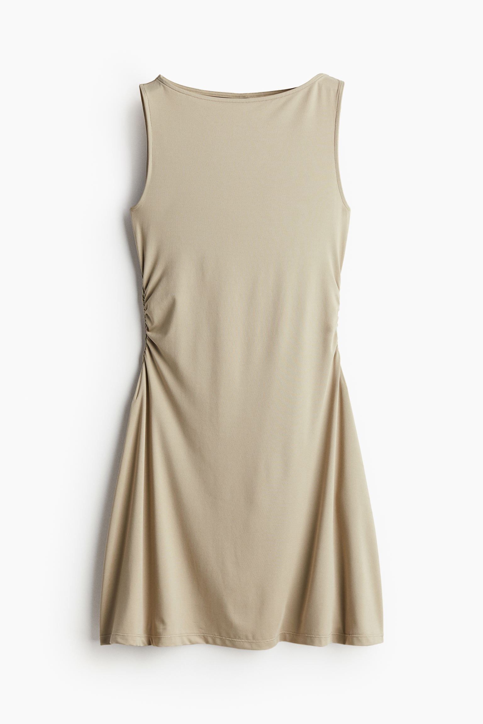 цена Платье H&M Gathered with Flared Skirt, хаки
