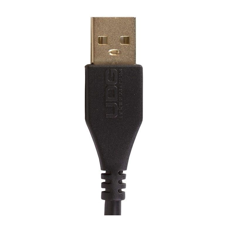 Аудиокабель UDG Ultimate USB 2.0 AB, угловой 1м, черный