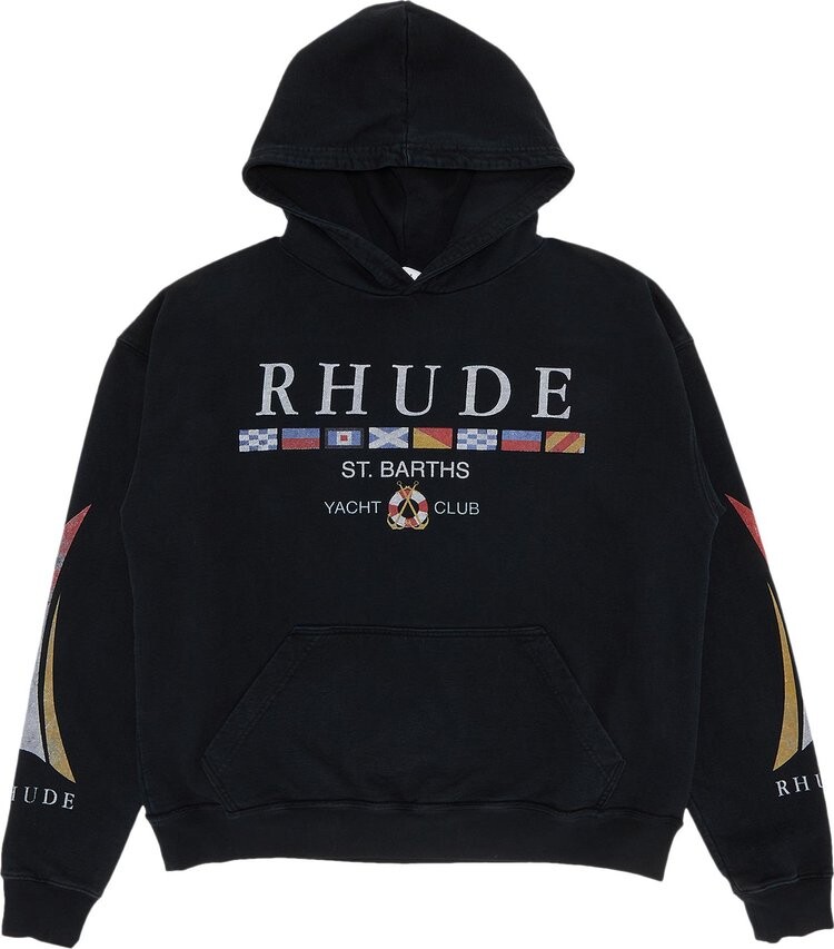 

Худи Rhude Yacht Club Hoodie 'Vintage Black', синий