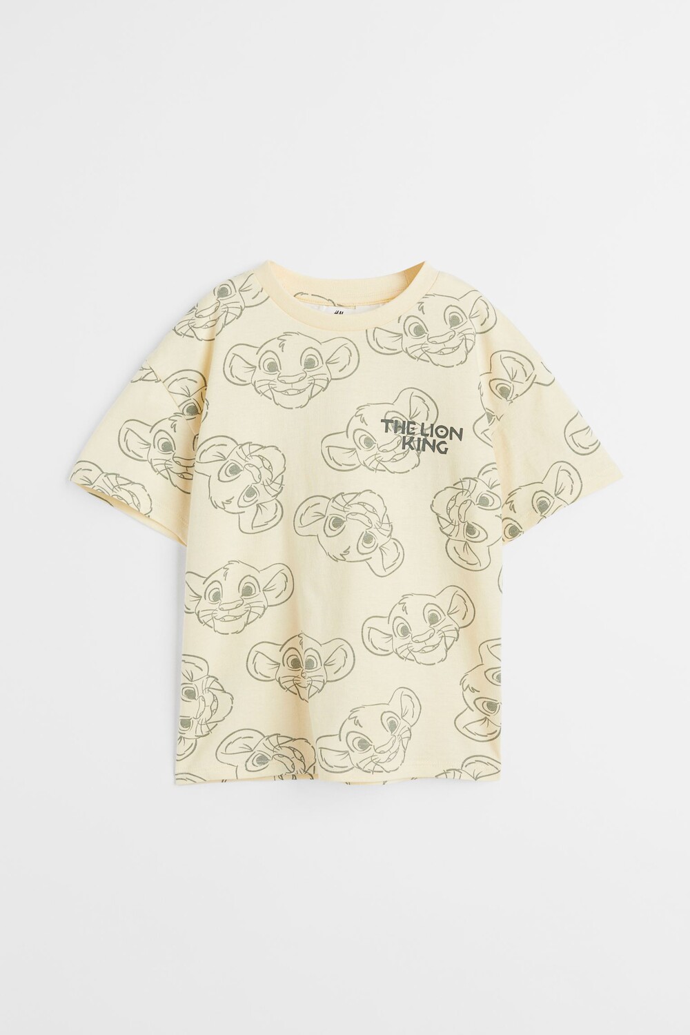 

Футболка с принтом H&M The Lion King, светло-желтый