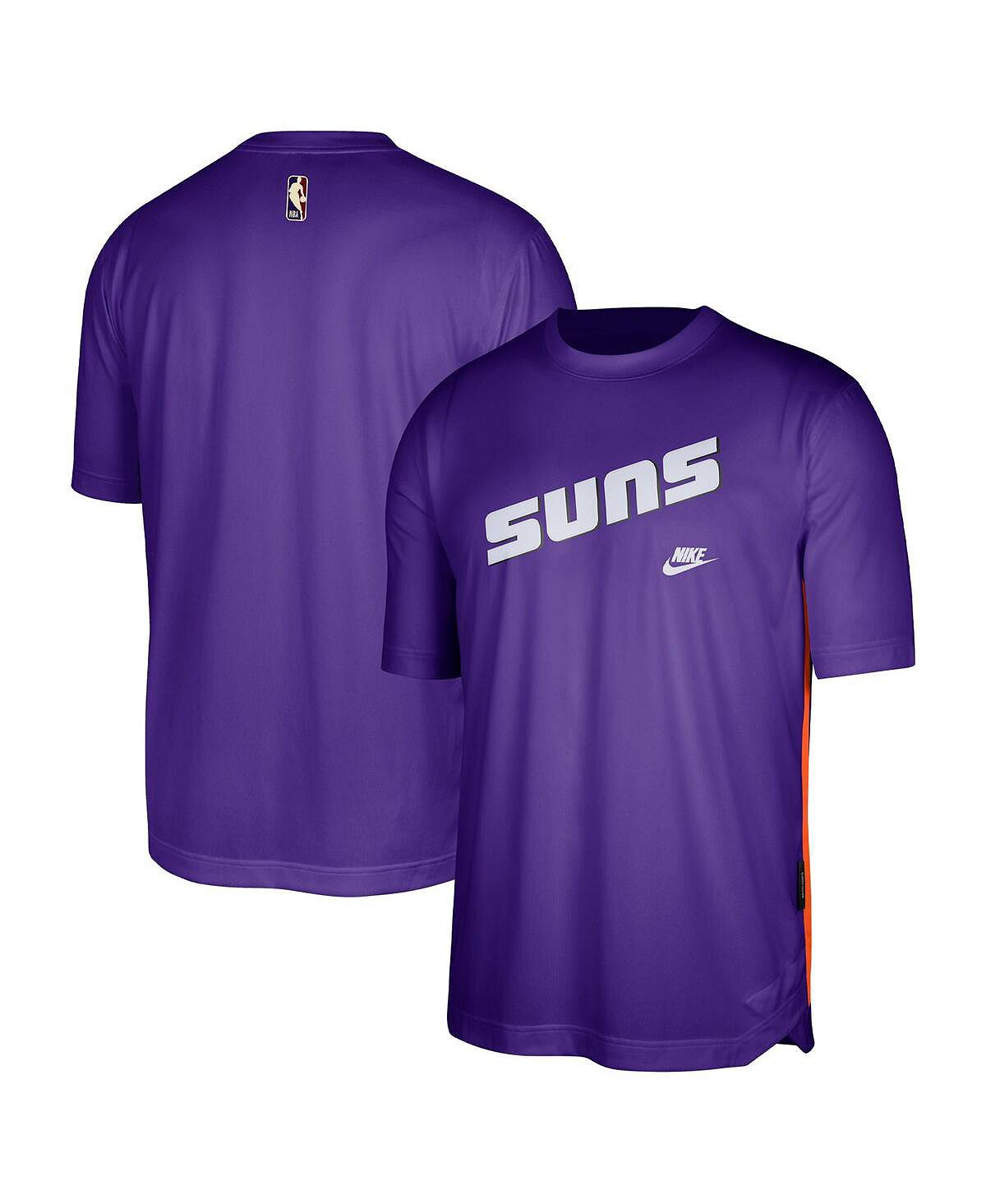 Мужская фиолетовая футболка phoenix suns hardwood classics pregame warmup shooting performance Nike, фиолетовый
