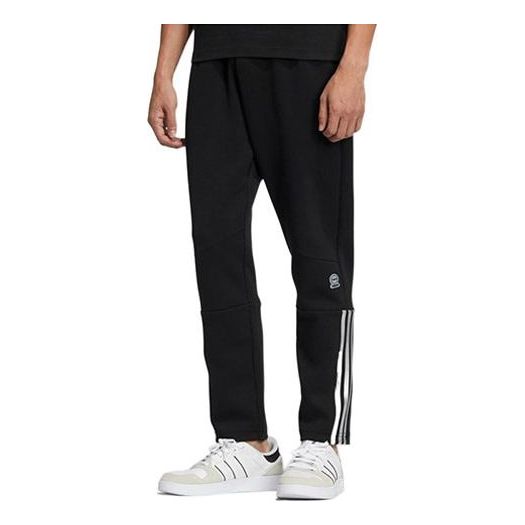Спортивные штаны Men's adidas neo Printing Stripe Sports Pants/Trousers/Joggers Black, мультиколор