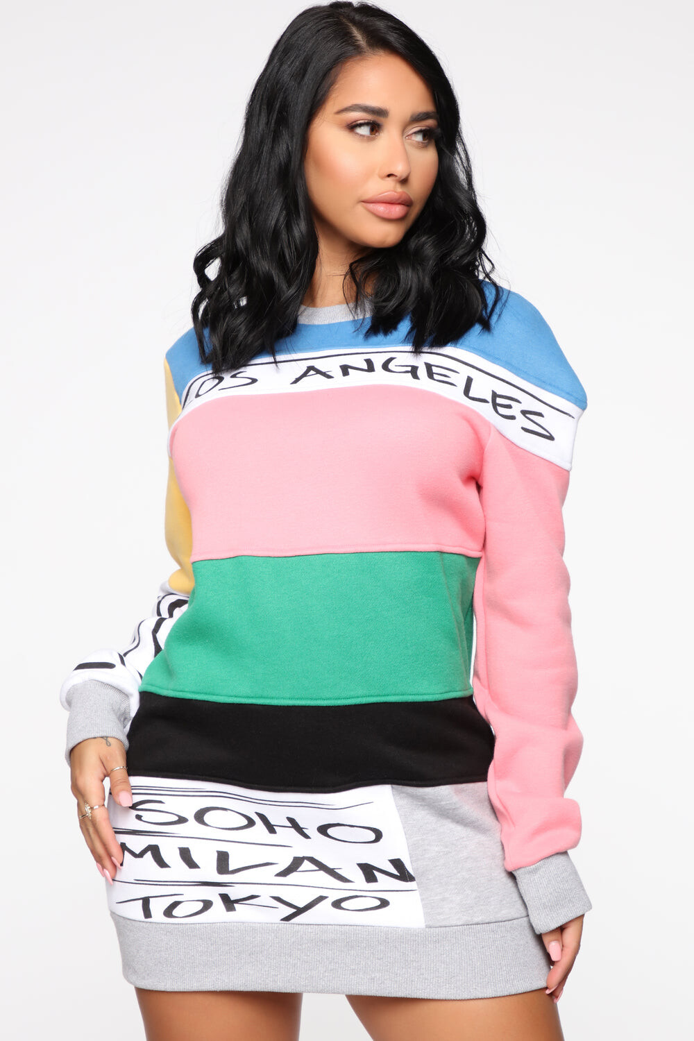 

Толстовка Fashion Nova 1234437FN, разноцветный, Розовый