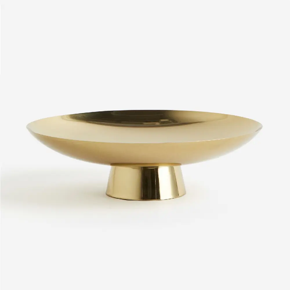 

Блюдо H&M Home Footed Metal, золотой