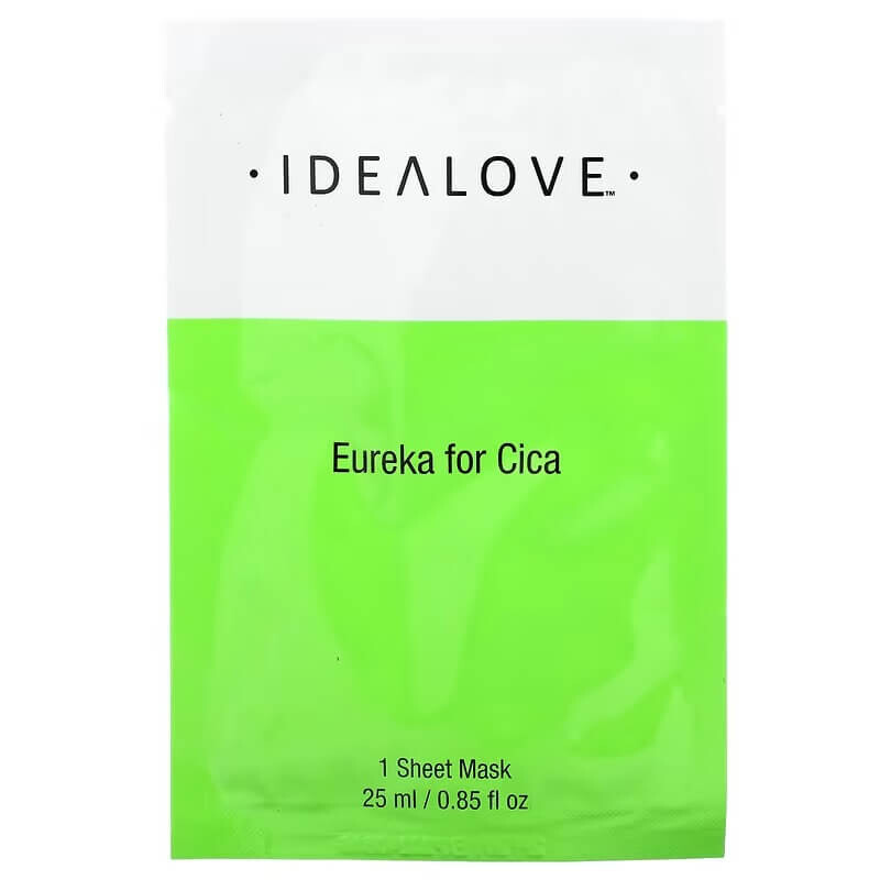 

Косметическая тканевая маска для лица Idealove Eureka for Cica, 1 шт
