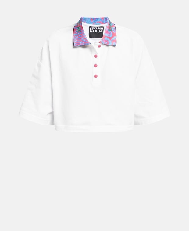 

Рубашка поло Versace Jeans Couture, белый