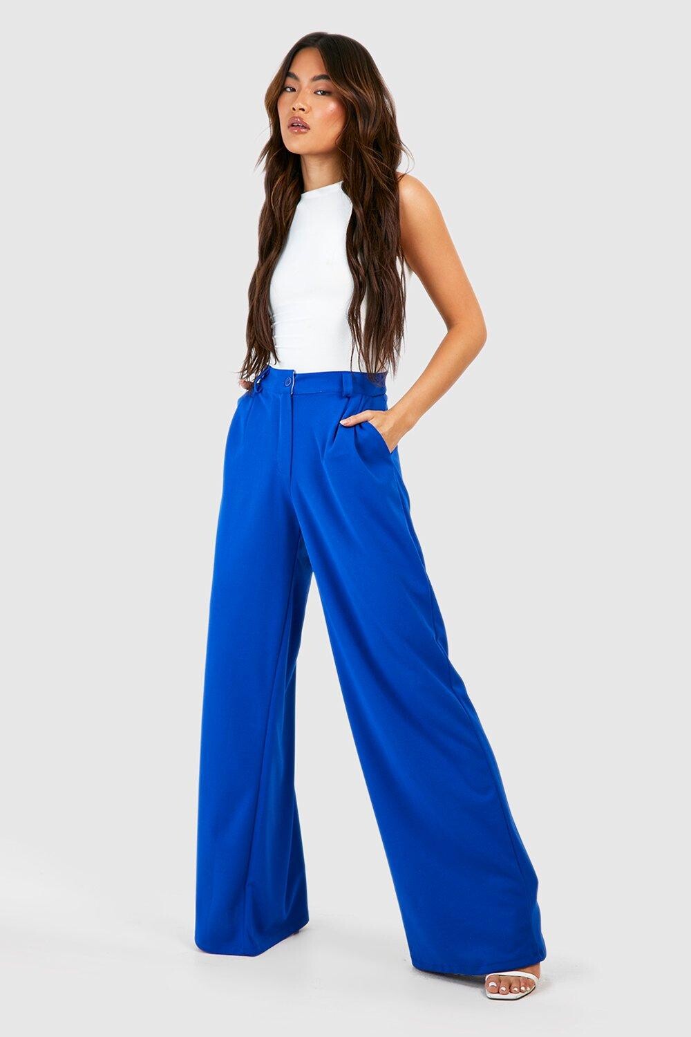 

Брюки с напуском для папы boohoo, синий