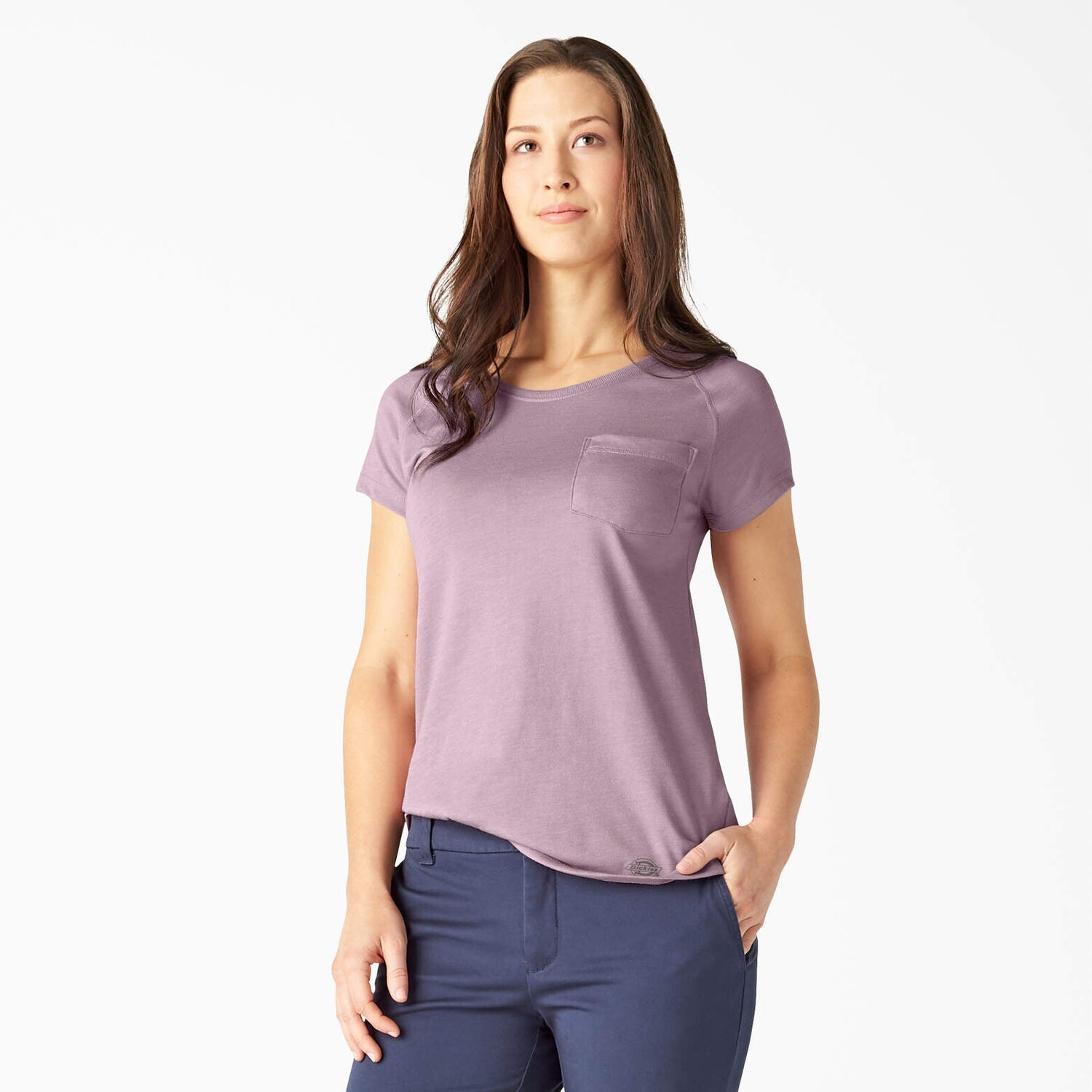 

Женская охлаждающая футболка Dickies с короткими рукавами, цвет Mauve Shadow Heather (Vsh)