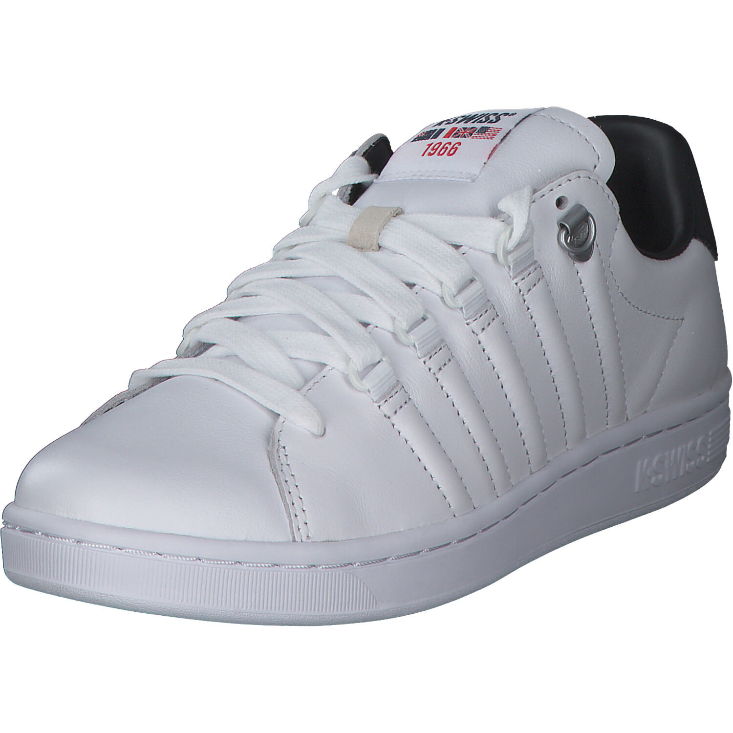 Низкие кроссовки K SWISS Low, цвет WHITE/WHT/BLK