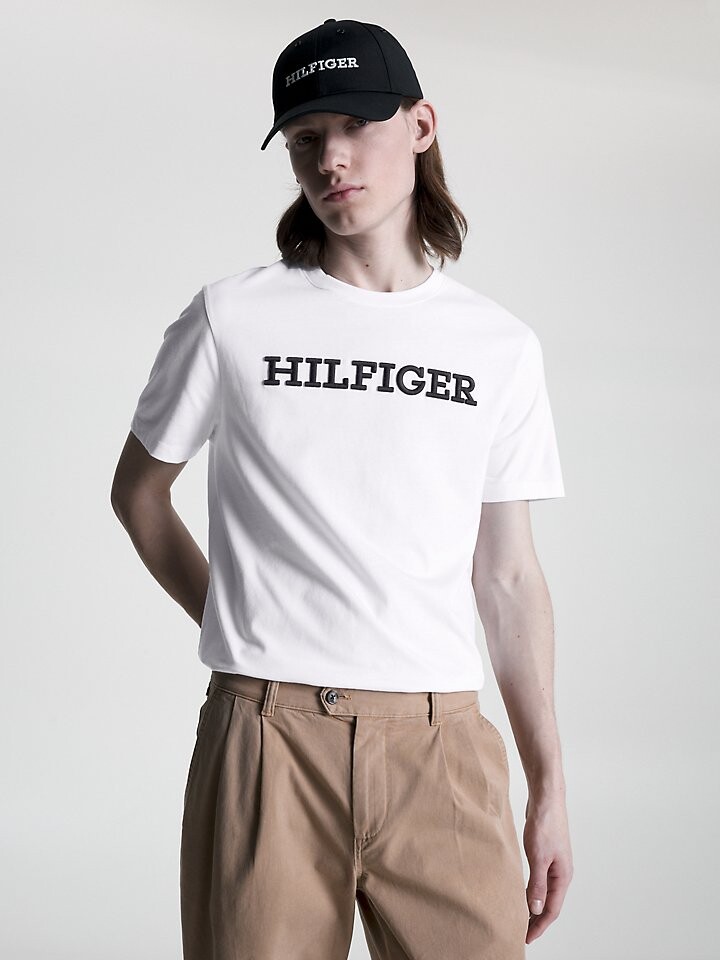 

Футболка с вышитым логотипом Hilfiger Tommy Hilfiger