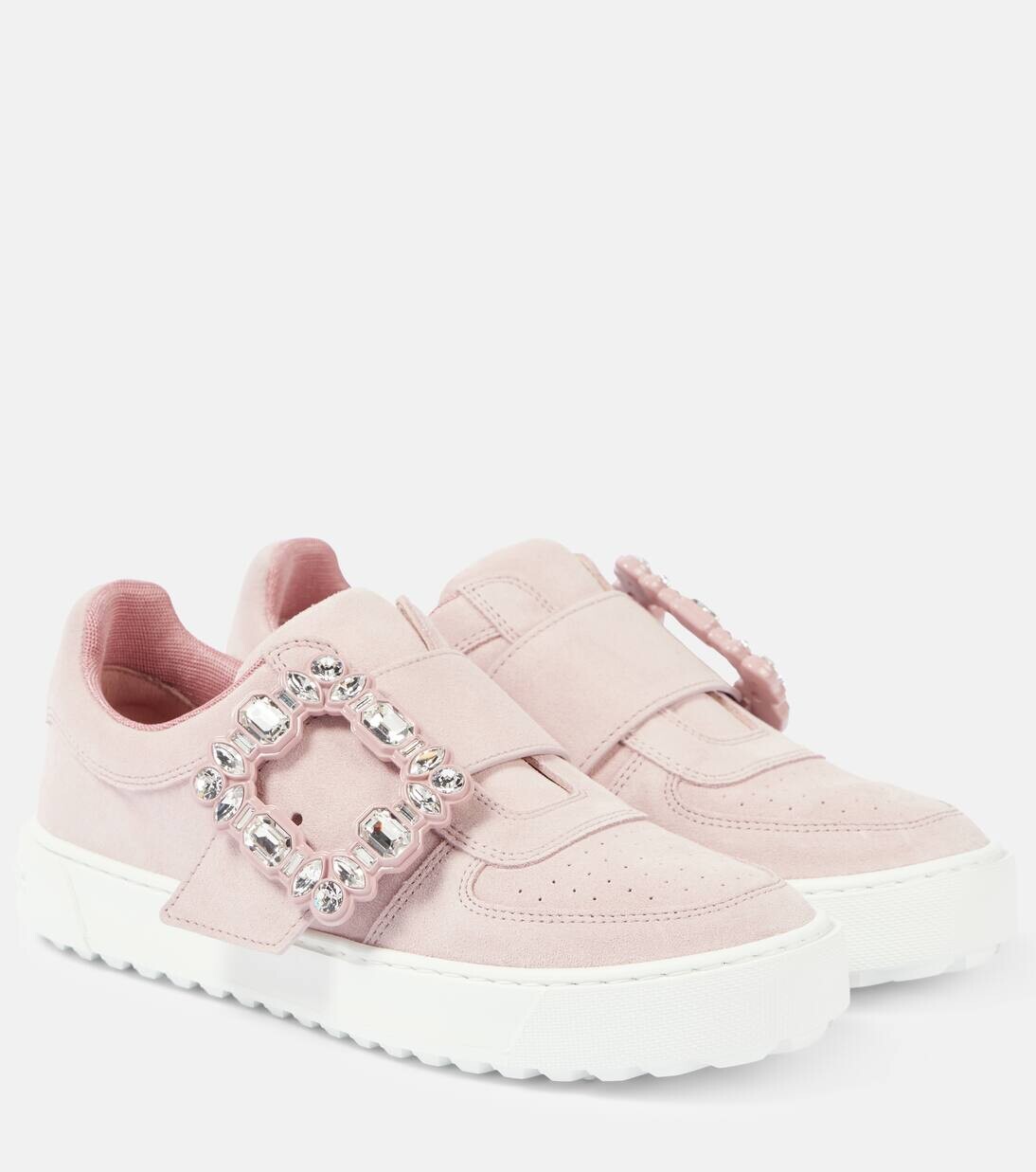 

Кроссовки из кожи с отделкой Very Vivier Roger Vivier, цвет cipria
