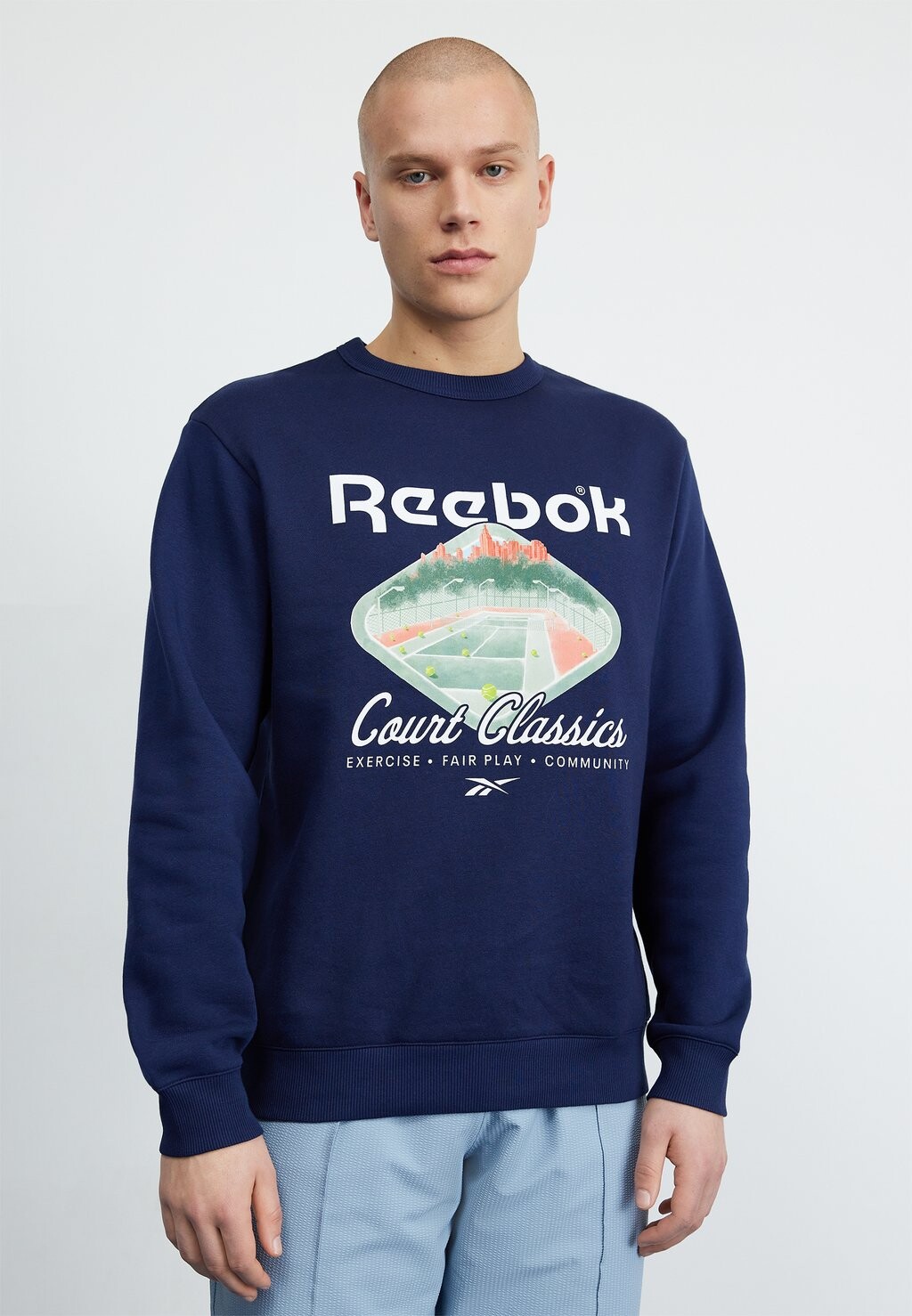 

Толстовка Court Sport Crew Reebok, цвет dark blue