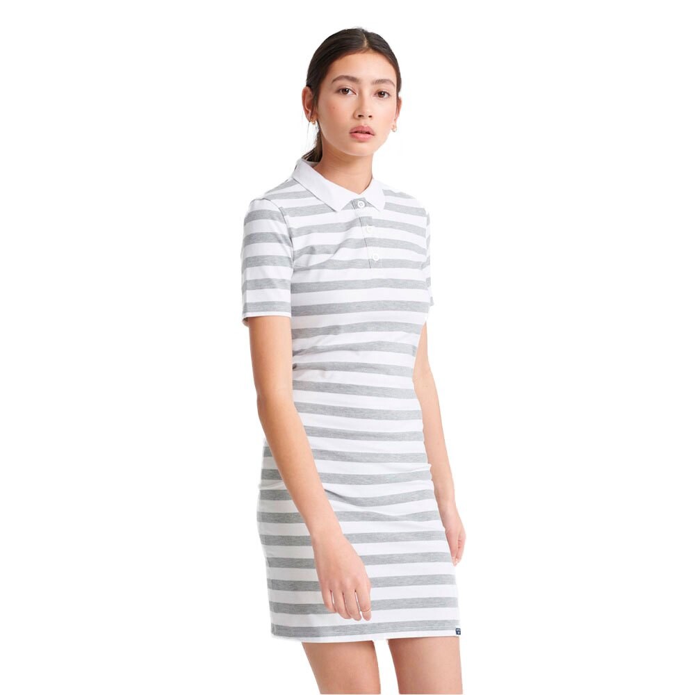 

Короткое платье Superdry Tilly Bodycon Rugby, серый