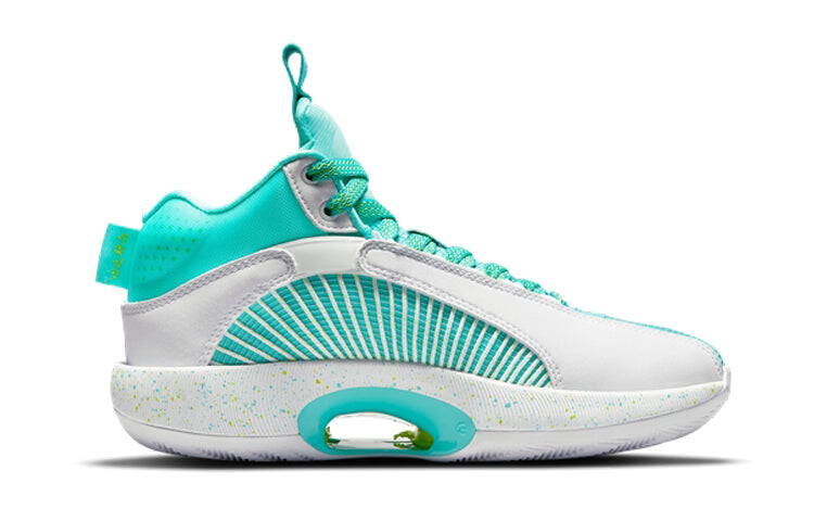 

Кроссовки Jordan Guo Ailun x Air Jordan 35 GS Jade, зеленый / белый