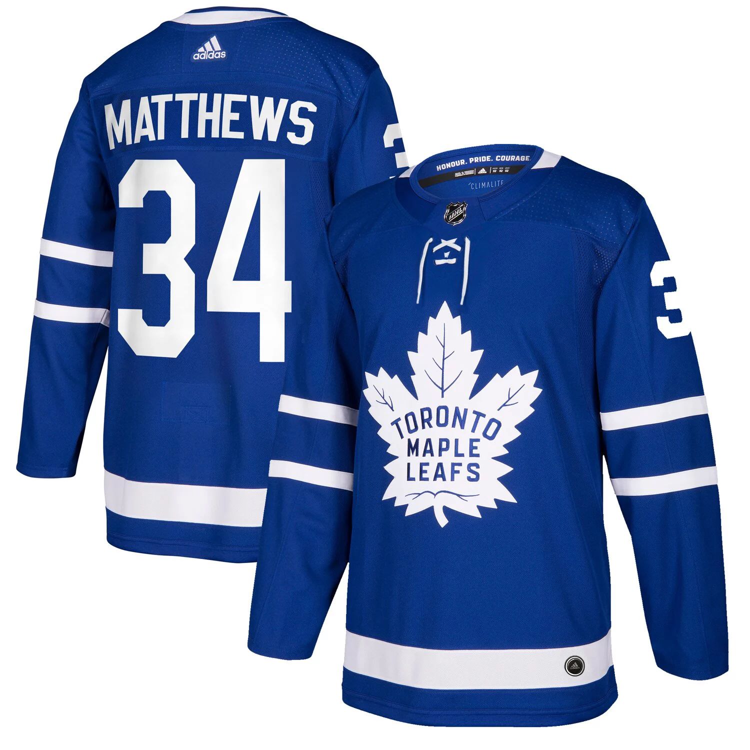 мужская фирменная футболка auston matthews blue toronto maple leafs big and tall с именем и номером fanatics синий Мужская футболка Auston Matthews Blue Toronto Maple Leafs Authentic Player adidas