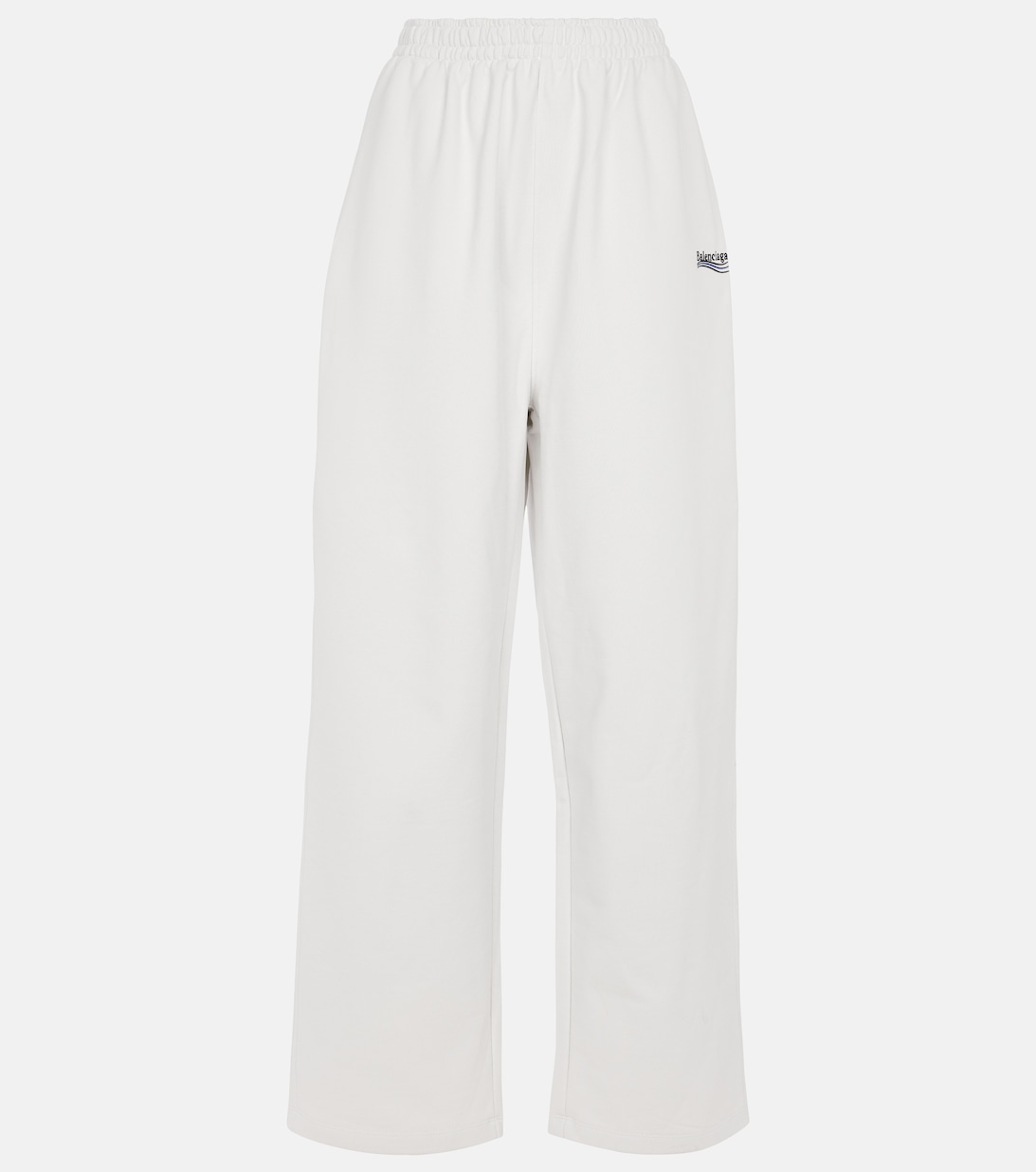 цена Спортивные брюки из хлопкового джерси с логотипом BALENCIAGA, белый