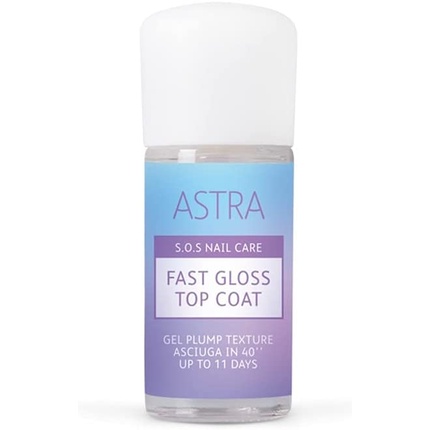 Astra Fast Gloss Gel Plump Текстурное Верхнее Покрытие 12мл, Astra Makeup