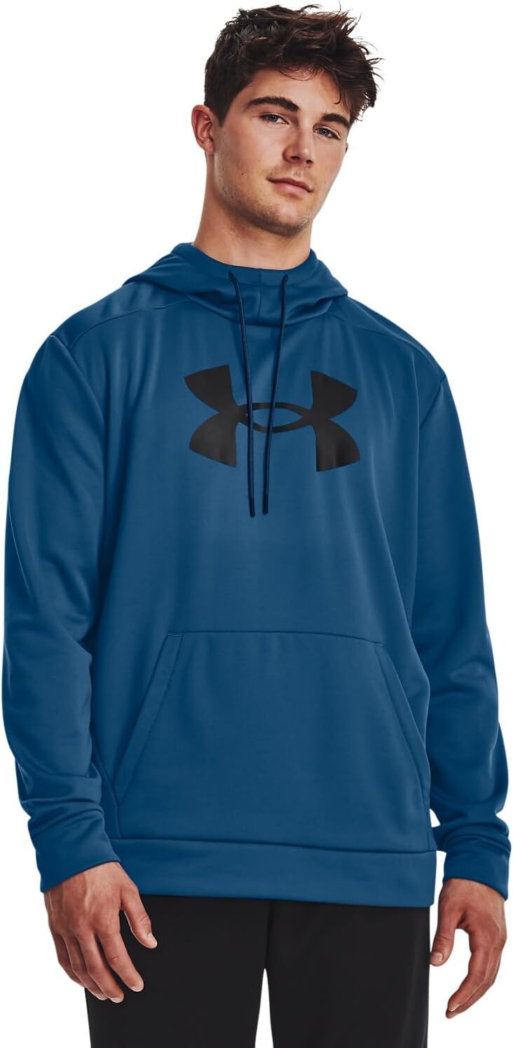

Флисовая толстовка с большим логотипом Armor Under Armour, цвет Varsity Blue/Black