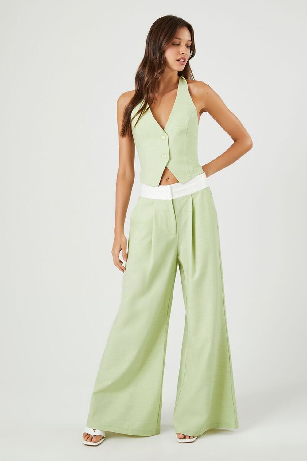 

Контрастные широкие брюки Forever 21