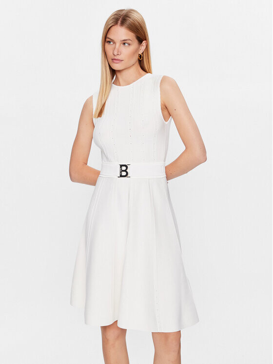 

Коктейльное платье стандартного кроя Blugirl Blumarine, белый