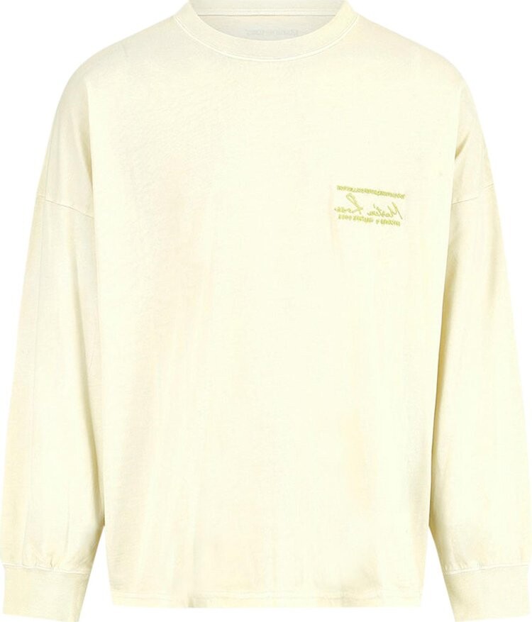 

Футболка Martine Rose Oversized Long-Sleeve T-Shirt 'Vanilla Acid', желтый