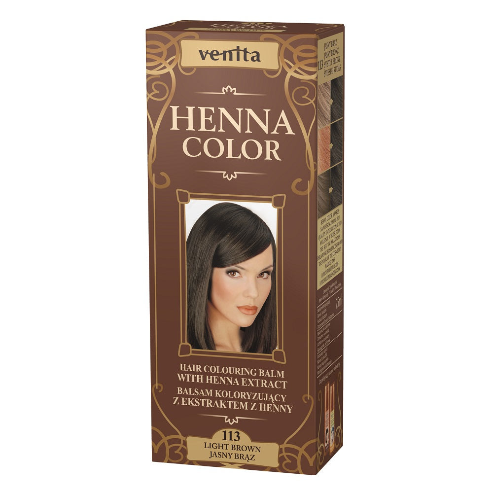 Venita Бальзам-краска Henna Color с экстрактом хны 113 Светло-коричневый 75мл