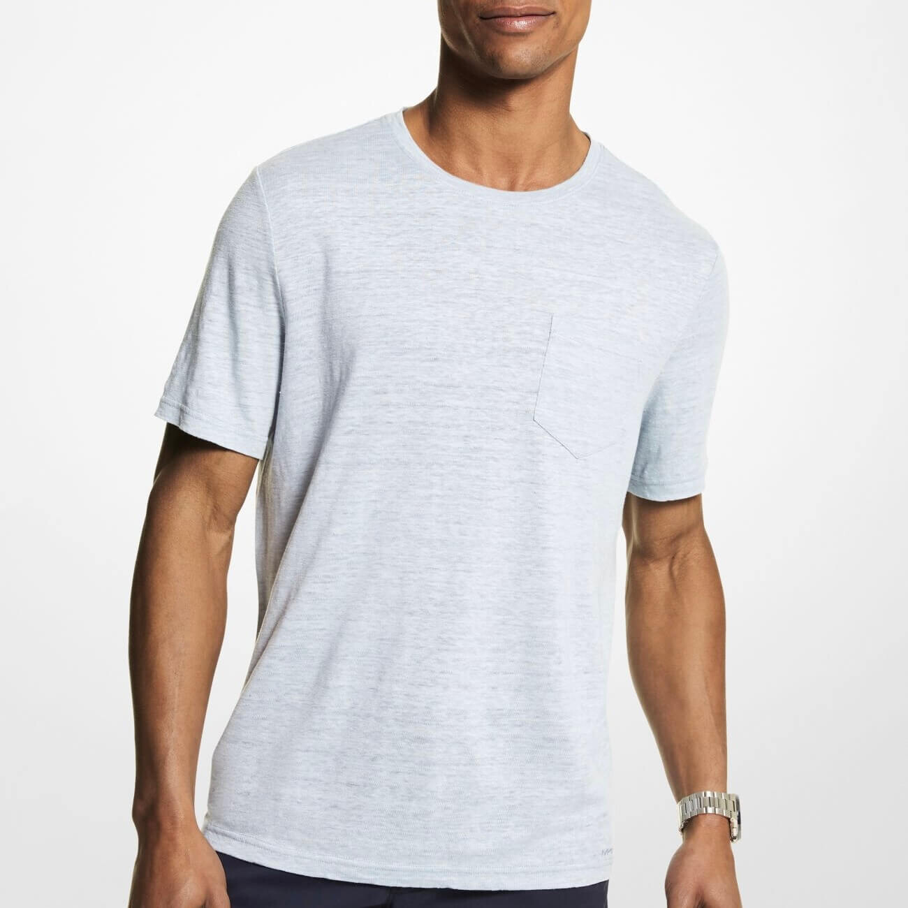 

Футболка Michael Kors Slub Linen Pocket, серый
