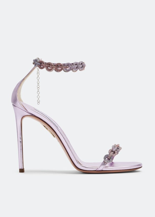

Сандалии AQUAZZURA Love Link 105 sandals, фиолетовый