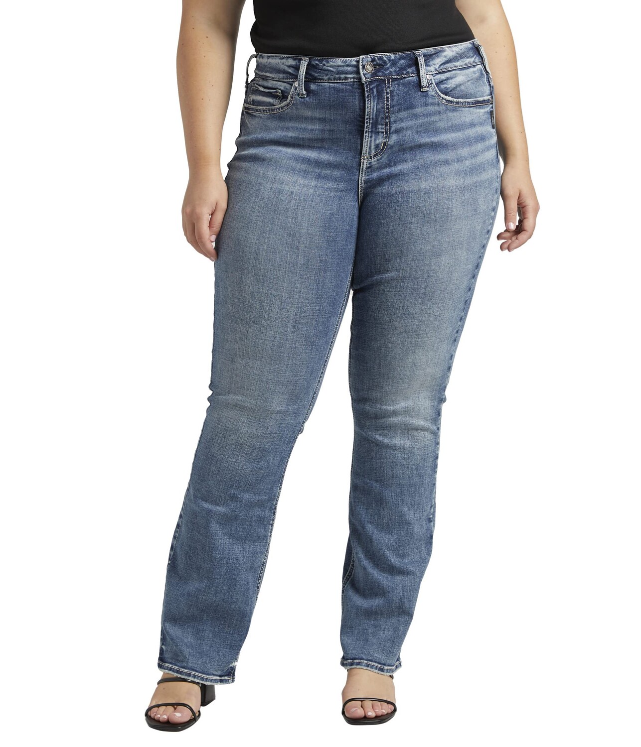 

Джинсы Silver Jeans Co., Plus Size Suki Mid-Rise Slim Bootcut Jeans W93616ECF315