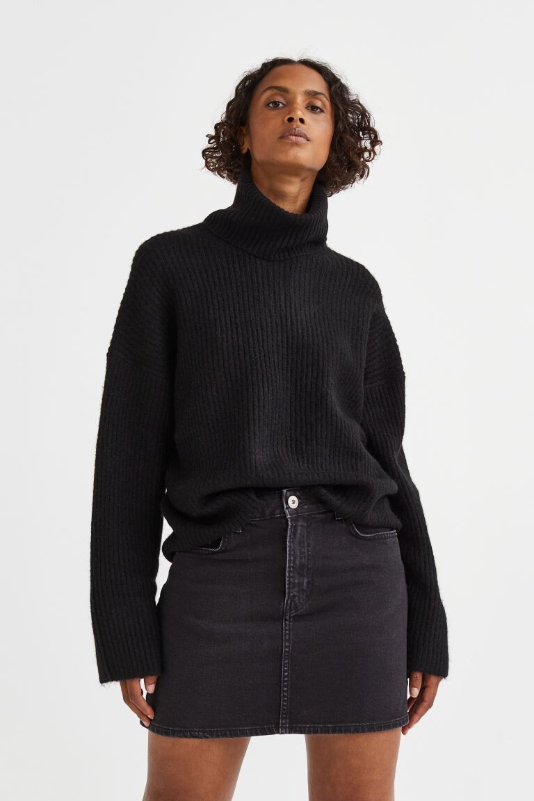 

Джинсовая юбка H&M, черный