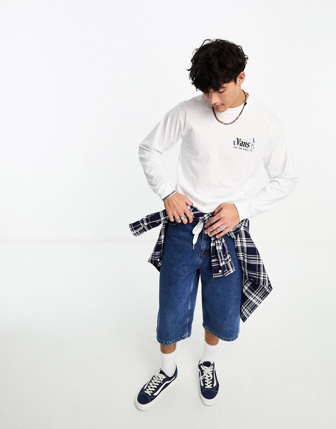 

Футболка Vans Off The Wall Rhythm Logo Long Sleeve With Back Print, белый