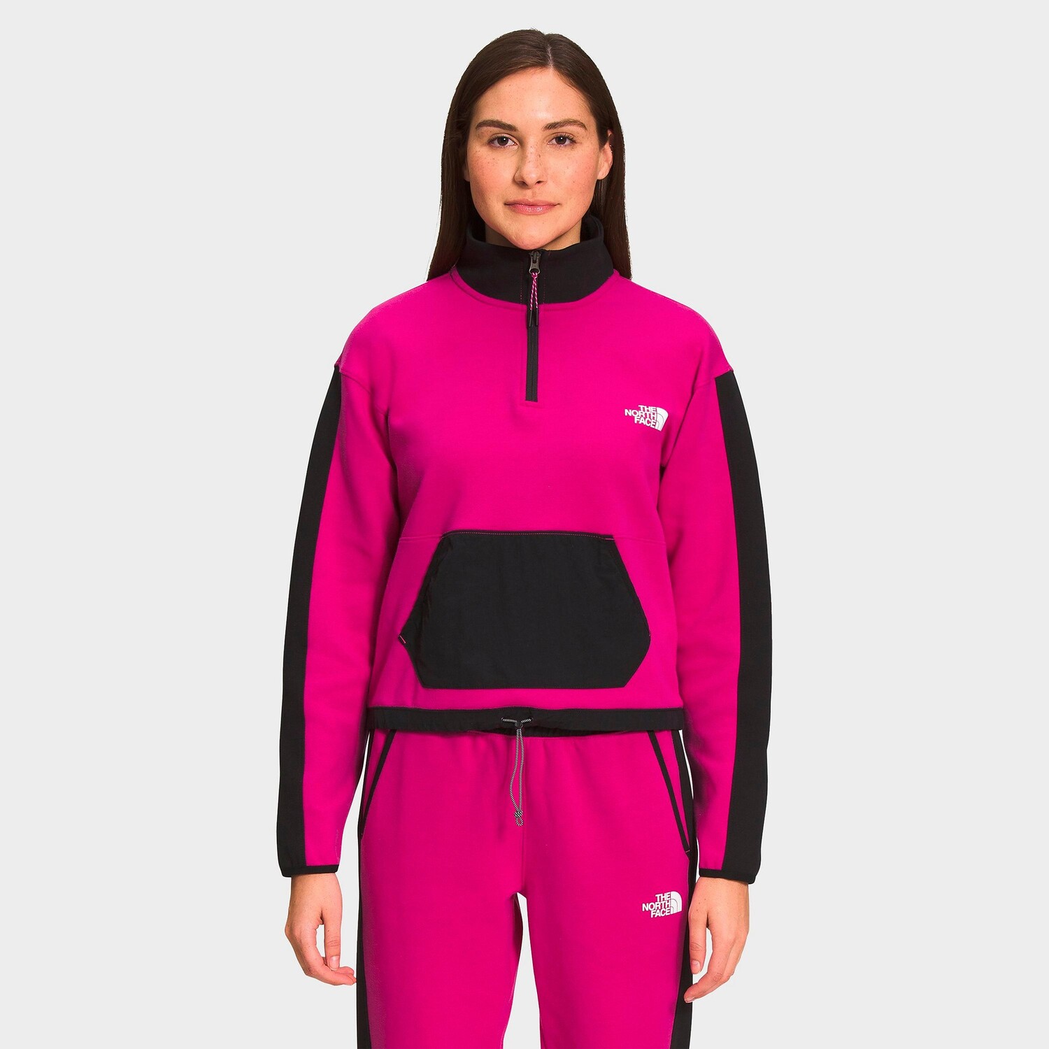 

Женская куртка-пуловер The North Face Tech с молнией на четверть, розовый