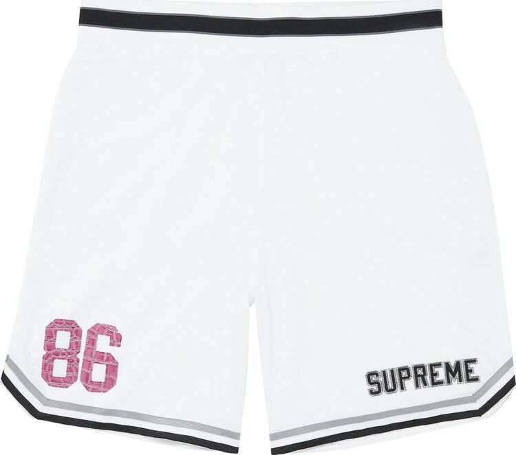 

Шорты Supreme Faux Croc Basketball Short 'White', белый