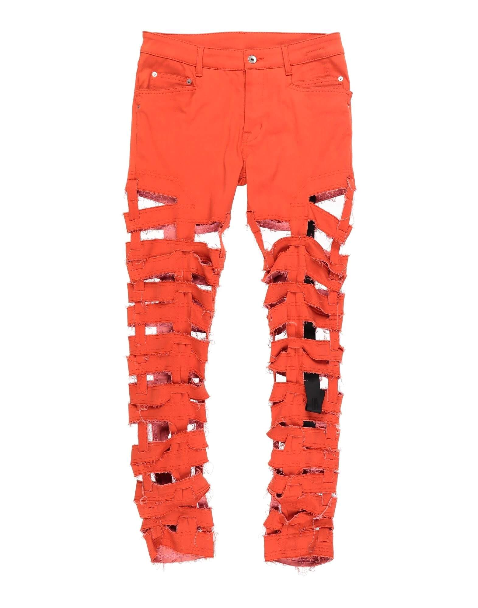 Джинсы DRKSHDW by Rick Owens, оранжевый джинсы зауженные whitney прилегающие заниженная посадка стрейч размер 26 синий