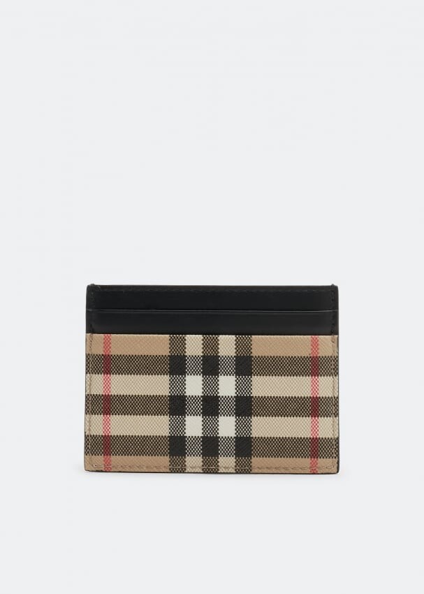 

Картхолдер BURBERRY Sandon Vintage check card holder, бежевый