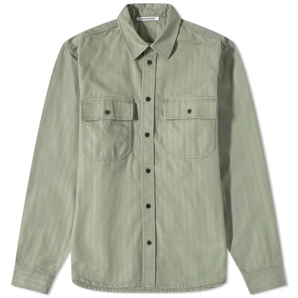 

Рубашка Wood Wood Avenir Herringbone Shirt