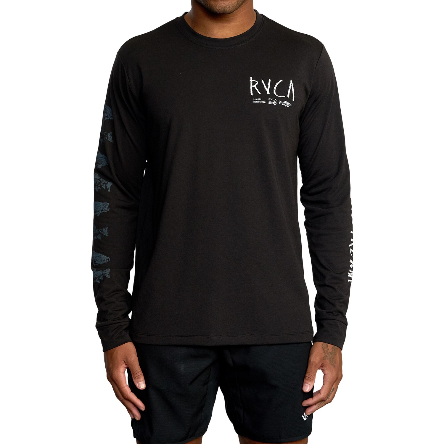 

Спортивная футболка с длинным рукавом RVCA Ben Horton, черный