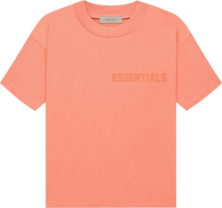 Футболка Fear of God Essentials Short-Sleeve Tee 'Coral', оранжевый - фото