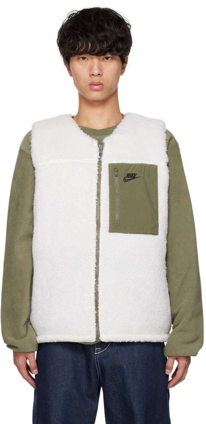 

Зимний двусторонний жилет Khaki & Off-White Club+ Nike